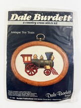 VTG 1985 Dale Burdett Country Cross Stitch Kit CK135 Antique Toy Train w/Frame - £7.60 GBP