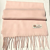 Women Girl 100% Cashmere Scarf Made In England Solid Light Pink Soft #10... - £15.75 GBP