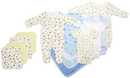 Boy 100% Cotton Newborn Baby Boy 13 Pc Layette Baby Shower Gift Set Newborn - $63.35