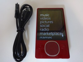 MICROSOFT  ZUNE  RED  80GB...NEW BATTERY... - $3,538.49 MXN