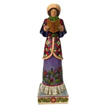 Jim Shore Here We Come A-wand&#39;ring So Fair to Be Seen Woman Caroler Figurine - $79.19