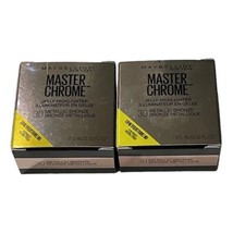 Maybelline Master Chrome Jelly Highlighter Metallic Bronze 30 Lot Of 2 Brand New - $16.71