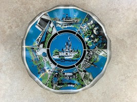 Walt Disney World Vintage The Magic Kingdom Resin  Souvenir Wobble Plate   - $9.89