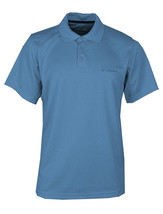 Columbia Mens Slate Blue Omni Shade SPF 30 Polo Golf Shirt Sz Medium M 3613-4 - £25.88 GBP