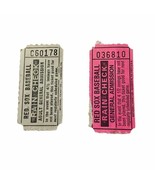 Vintage 80s Boston Red Sox Rain Check Stub Ticket Lot (2) Undated purple... - $700.86 MXN
