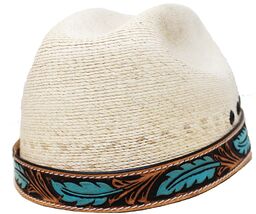 1" Wide Handcrafted Western Floral Tooled Leather Hat Band 24RTL - $24.99