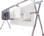 95 Inches Clothes Drying Rack Clothing Folding Indoor Outdoor, Heavy Dut... - $104.99
