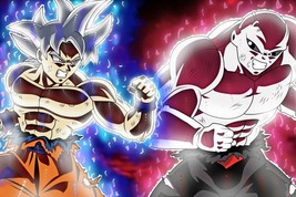 Ultra Instinct Goku vs Full Power Jiren Art Poster | Dragon Ball Super | NEW - £15.79 GBP