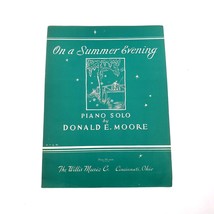 Vintage Sheet Music 1955 On A Summer Evening Donald Moore Willis Music - £11.03 GBP