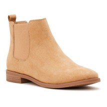 Time &amp; Tru Lug Chelsea Boots  Memory Foam, Tan SIZE 8W, Women’s - £15.92 GBP