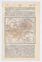 1911 Original Antique Map Of Celle Lower Saxony / Germany - £14.60 GBP