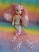 TY Sea Sequins Blue Plush Mermaid Doll Indigo 10&quot; - $7.91