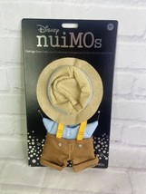 Disney nuiMOs Cottage Core Outfit Blue Shirt with Suspenders and Fedora Hat NEW - £8.24 GBP