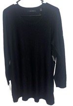 Cyrus Women&#39;s Sweater Tunic Round Neck Long Sleeve taupe large new - $69.00