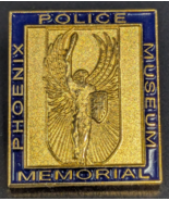 Phoenix Police Memorial Museum - Gold Tone &amp; Blue Enamel Lapel Pin - $11.87