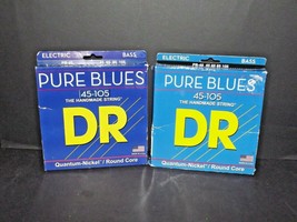 2 Packs Pure Blues DR 45-105 Electric Bass Strings PB-45 New Worn Package (a) - £35.22 GBP