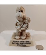 Vintage 1976 Russ Berrie &amp; Co Figurine &quot;Any Man Can Be a Father. . .&quot; #713 - £11.63 GBP
