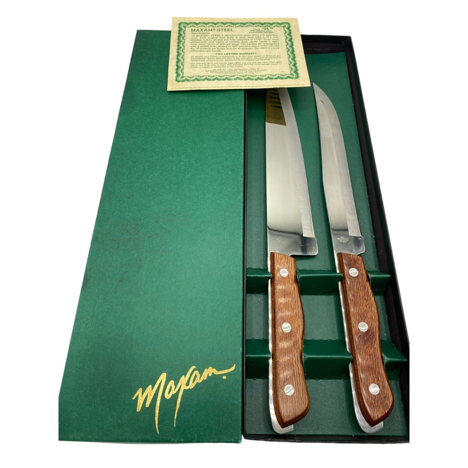 Maxam Precision Hollow Ground Fine Stainless-Steel Chef and Carving Knife - $19.79
