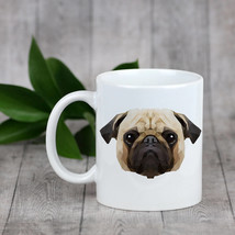 Enjoying a cup with my pup Pug- a mug with a geometric dog - £9.78 GBP