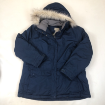 LL Bean Womens Baxter State Parka Down Puffer Hooded Coat 258984 Size XL - $98.99