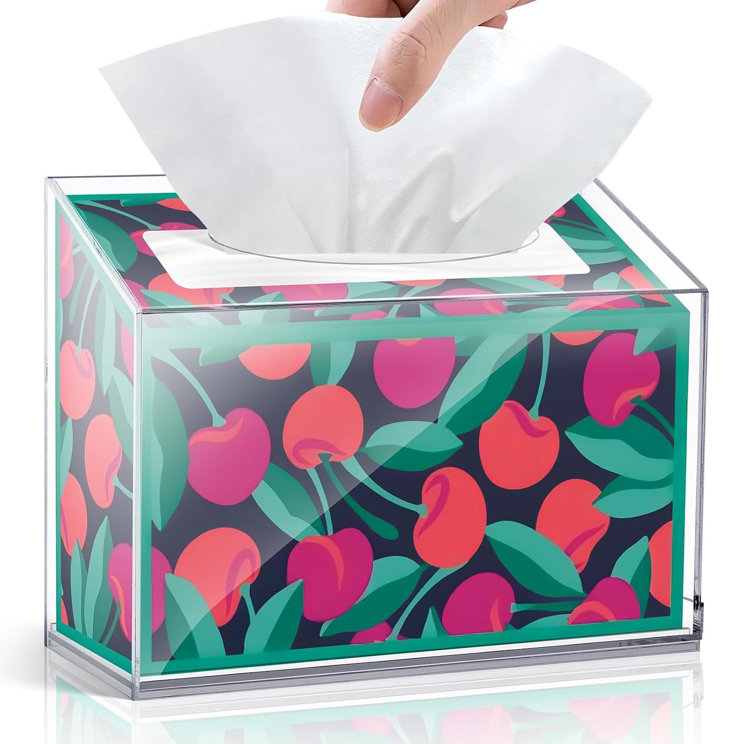 Acrylic Hand Towel Box Cover Compatible With Kleenex Disposable Hand Towels Wall