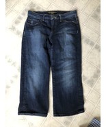 Lucky Brand Women&#39;s Firefly Easy Rider Wide Leg Crop Denim Jeans Size 6 ... - $25.89