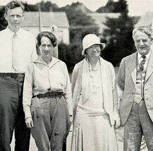 Senator Morrow With Mr And Mrs Charles Lindbergh 1935 Aviation Print DWT5A - $42.29 CAD