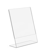 Acrylic Photo Frame 8x10 Vertical Clear Plastic Display Sign Picture Easel - $12.62