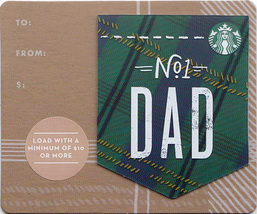 Starbucks 2018 Dad Mini Collectible Gift Card New No Value - £1.59 GBP