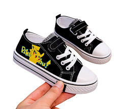 Kid&#39;s Boys Canvas Sneakers Pikachu Pokemon Comfortable Girl&#39;s Casual Sport Shoes - £23.01 GBP