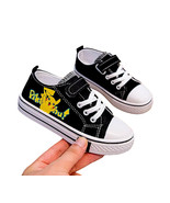 Pikachu Pokemon Kids Canvas Sneakers Comfortable Girls Sport Shoes Boys ... - £21.22 GBP