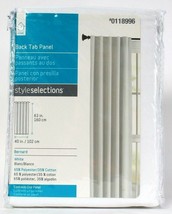 1 Count Home Style Selections 0118996 Bernard White 40&quot; X 63&quot; Back Tab P... - £15.74 GBP