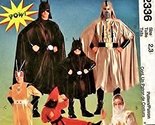 OOP McCall&#39;s Costume Pattern P219 or 2336. Childs Sz 2/3 Ninja; Caped Su... - $14.73
