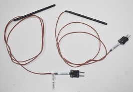 Lot of 2 Watlow Thermocouple - Coated - 4&quot; - Male Plug - 36&quot; Cord 65DJTG... - $22.76
