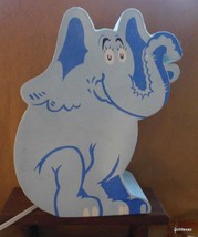 Horton Blue Elephant Paper Covered Electric Lamp 12&quot; - £18.52 GBP