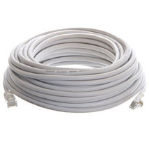 100 Ft Rj45 Cat5 Ethernet Lan Network White Cable For Pc Ps Xbox Interne... - £19.73 GBP