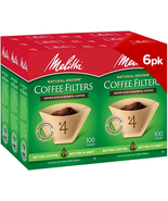 #4 Cone Coffee Filters, Natural Brown, 100 Count (Pack of 6), 600 Total ... - $41.55