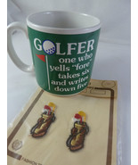Golf Coffee Mug Frances Meyer GOLFER One who yells FORE .. SIX ..FIVE +A... - $13.22 CAD