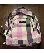 Dakine Purple Plaid Backpack Floral Lining Padded 15&quot; Laptop Sleeve 18” - $29.99