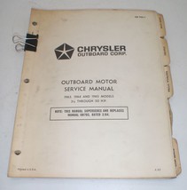 Chrysler Outboard Service Manual 3½ Thru 50 HP 1963-1965 - $16.98