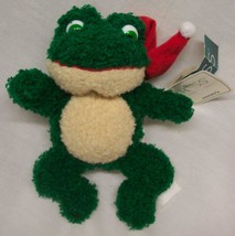 Russ Flips The Frog W/ Santa Hat 7&quot; Christmas Plush Stuffed Animal Toy - £13.03 GBP