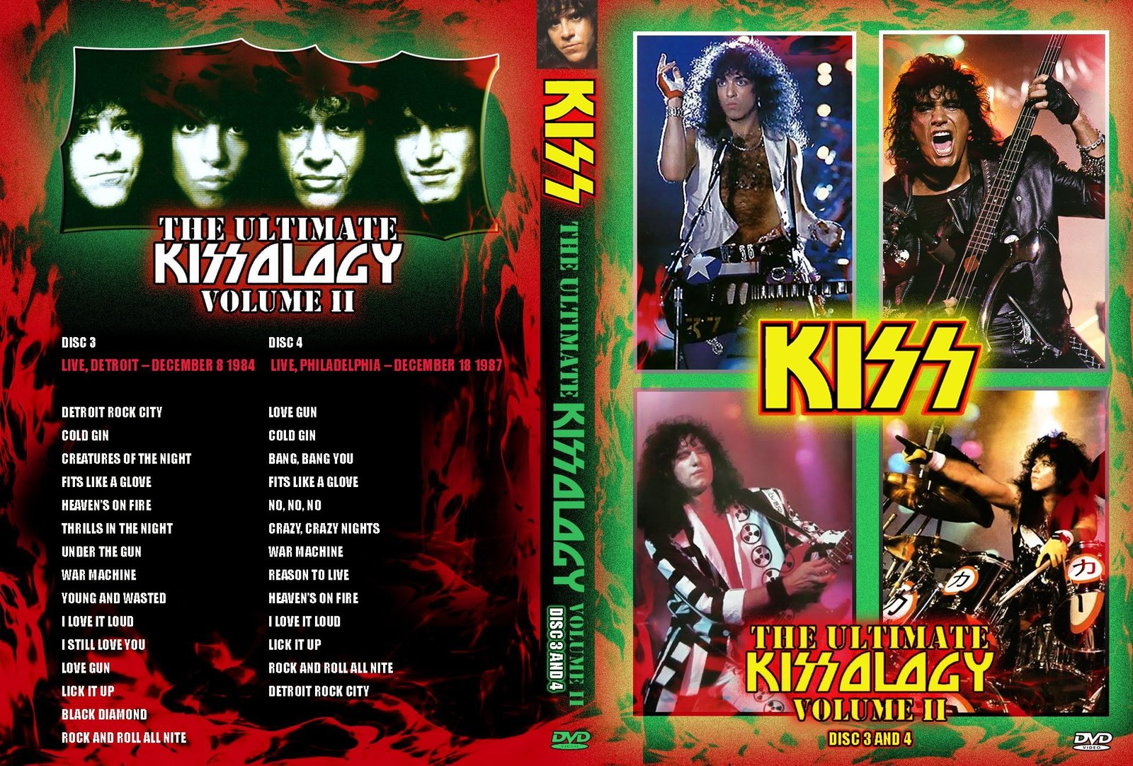 Kiss The Ultimate Kissology Vol 2 DVD Detroit 1984 and Philadelphia 1987... - $25.00