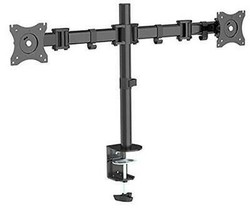 QualGear QG-DM-02-22 13-27 3-Way Articulating Dual Monitor Desk Mount - $44.00