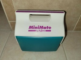 Vintage 1990's Igloo Purple & Green MiniMate By Igloo Cooler  - £14.68 GBP