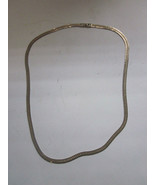 VINTAGE GOLD PLATED HERRINGBONE NECKLACE 29&quot; LONG - £8.05 GBP