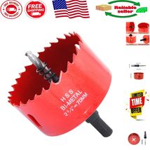 Versatile 70mm HSS Hole Saw with Arbor - Ideal for Wood &amp; Metal Projects - $26.56 CAD