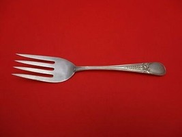 Flowered Antique by Blackinton Sterling Silver Cold Meat Fork 9&quot; - £147.23 GBP