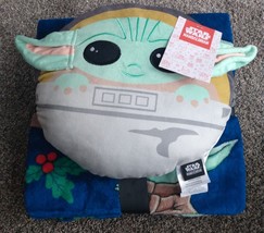 Star Wars Mandalorian Child Pillow And Travel Blanket Set Grogu Yoda By Nogginz - £11.88 GBP