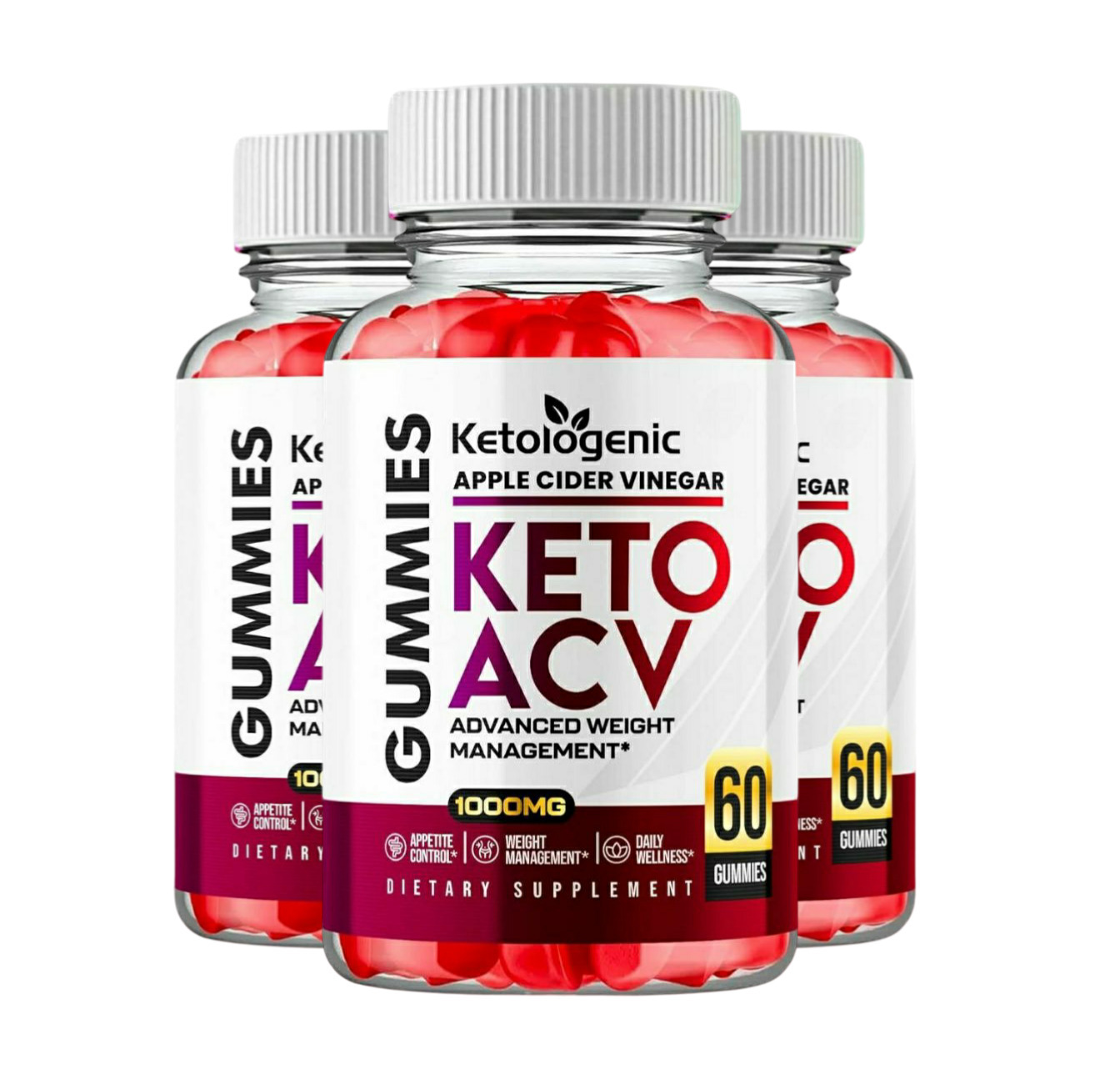 3 Pack Ketologenic ACV Gummies Ketologenic Gummies For Weight Loss - 180 Gummies