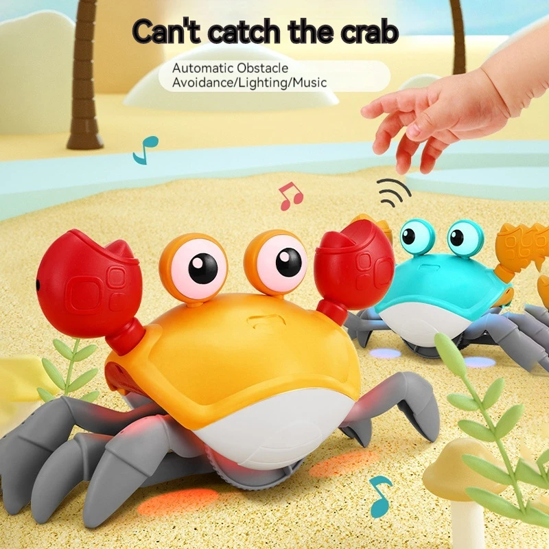 Automatic Induction Escape Crab Luminous Music Male And Girl Simulation Crawl - £19.13 GBP